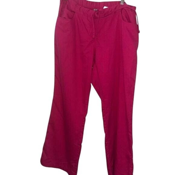 Greys Anatomy Professional Wear Womens pink Scrub Pants Drawstring Waist Size LP - Picture 1 of 7